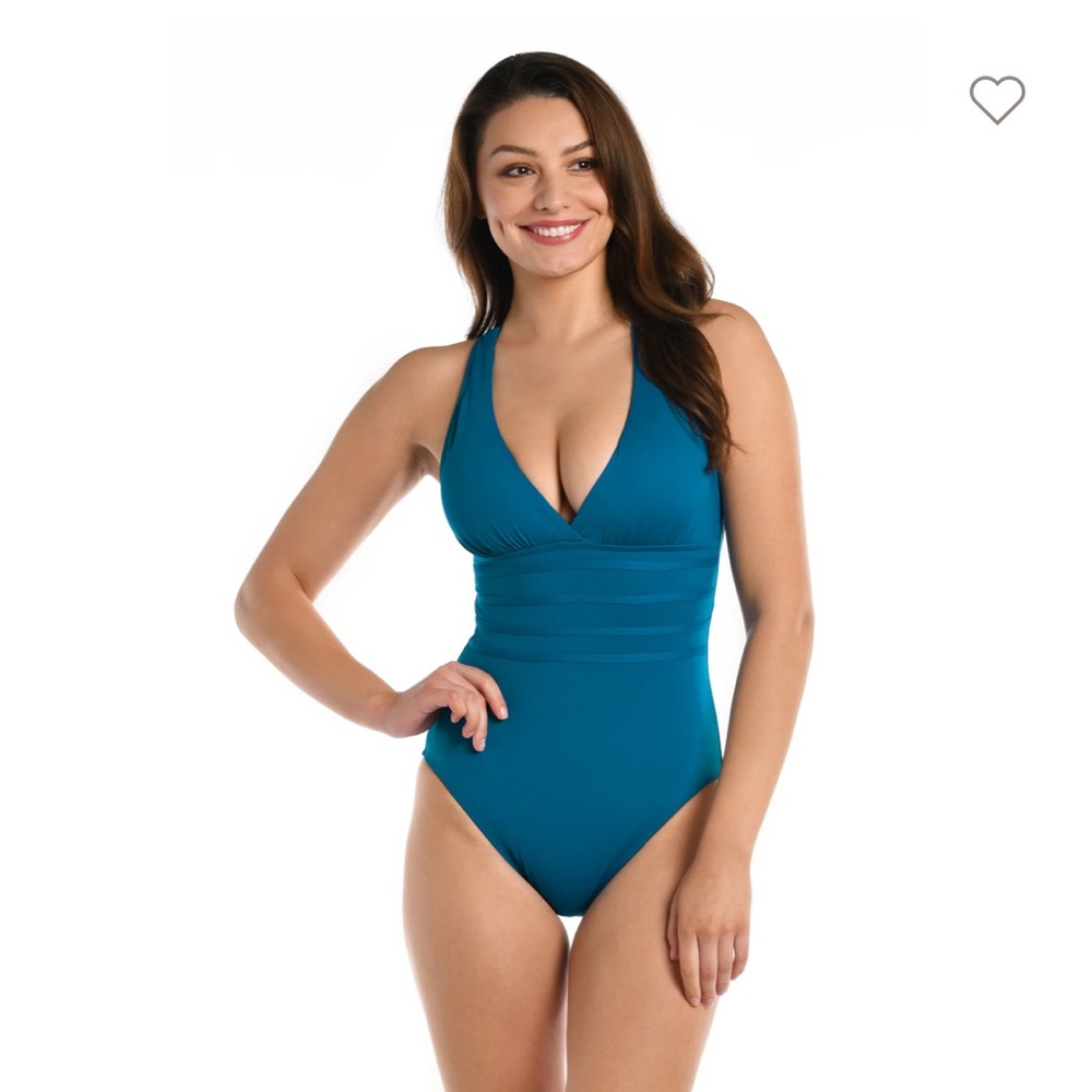 One piece island goddess multi strap cross back